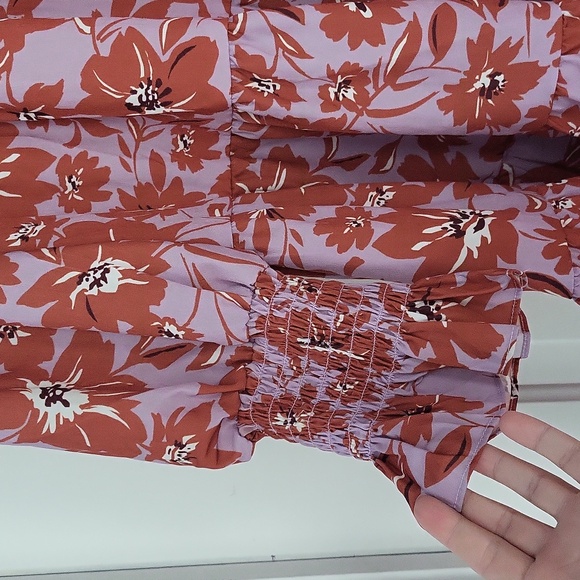 Women's NWT Spin USA floral tiered dress size large - Picture 4 of 5